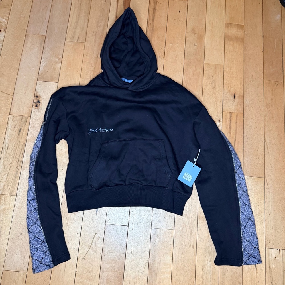 Lifted Anchors Black Paramount Zipper Flare Hoodie sz XL retail $140